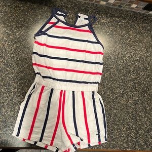 Vineyard Vines red white and blue girls romper